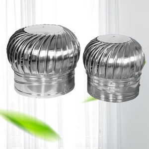 พัดลมระบายอากาศบนหลังคาสแตนเลส 500 มม. แบบไม่ใช้ไฟฟ้า สำหรับหลังคาอาคาร - Product Image 1