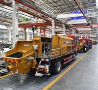 Pompa Trailer Baru HBT6013C-5 65m³/jam Pompa Beton Harga Tersedia untuk Dijual