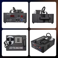 Machine à Fumée Verticale LED DMX 512 SP 1500W avec Télécommande, Lumières RGB 24 LED pour Mariages, Scènes et DJ