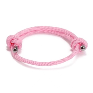 Tissu de corde sergé milanais d'amitié coloré ajustable unisexe Accessoires en cuivre unisexe en acier inoxydable pour femmes - Product Image 5