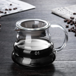 Pot de filtre à café en verre de conception populaire <span class=keywords><strong>la</strong></span> plus vendue avec entonnoir en verre et plateau en bambou - Product Image 4