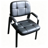 Chaise de bureau en tissu pour personnel, réglable en hauteur, pivotante, avec base en traîneau et accoudoirs en PP, idéale pour les visiteurs et les salles de conférence - Vente en gros