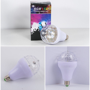 ไฟ LED ลูกบอลวิเศษหลากสี E27 B22 ไฟเวทีสำหรับ KTV บาร์ ปาร์ตี้ สร้างบรรยากาศ - Product Image 3
