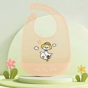 Baberos de Silicona para Bebé, Baberos de Silicona Suave, Nuevos, Libres de BPA, Unisex, Impermeables, Ajustables, para Alimentación de Niños Pequeños - Product Image 6