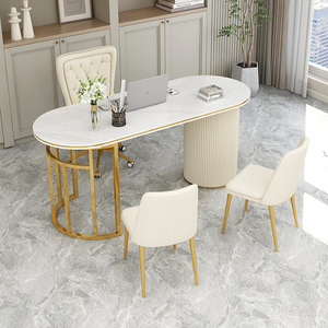 Bắc Âu thiết kế hiện đại bàn văn phòng tại nhà studio phim sang trọng cửa hàng cô dâu tư vấn tiếp tân làm đẹp bệnh viện nội thất máy tính - Product Image 1