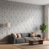 Panneaux acoustiques en feutre PET ignifuge 100% fibre de polyester, écologiques, tissés, antistatiques, absorbants le son, pour le bureau et la maison