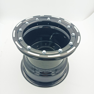 Pièces ATV UTV <span class=keywords><strong>Raptor</strong></span> 700 Banshee <span class=keywords><strong>350</strong></span> YFZ450 450r LTZ400 9x8 Jantes de course en aluminium avec anneau noir fraisé - Product Image 2