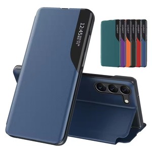 Flip Smart View telefono per <span class=keywords><strong>Samsung</strong></span> Galaxy S25 Ultra Case S23 FE Plus S22 S21 custodia custodia <span class=keywords><strong>libro</strong></span> Anti-caduta Funda Shell Coque Capa - Product Image 1