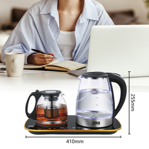 WINNING STAR ST-6053 2000W Bouilloire Électrique en Verre Portable à Ébullition Rapide, Chauffage Automatique et Maintien au Chaud, Ensemble Complet - Product Image 2