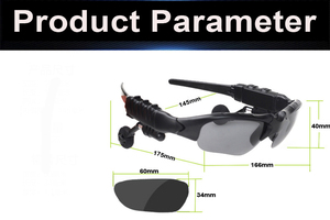 نظارات شمسية ذكية للرجال للبيع بالجملة نظارات شمسية لاسلكية لركوب الدراجات نظارات شمسية مستقطبة سماعات أذن ميكروفون ريفر سبورتس بلاستيك - Product Image 5
