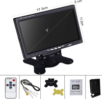 Moniteur de vue arrière de couleur de voiture de TFT de 7 pouces pour la voiture, SUV, machine de maïs, moissonneuse, véhicules d'ingénierie