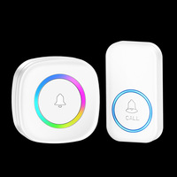 Dispositivo de Alerta para Personas con Discapacidad Auditiva, Sordas o con Problemas de Habla, de Largo Alcance, Alto Volumen, con Luz Intermitente, Botón de Emergencia para Personas Mayores, Música, Timbre Inalámbrico