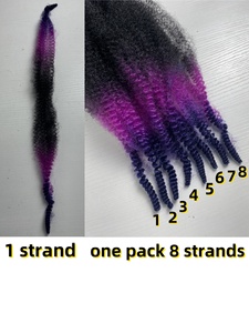 12-24 Inch Tổng Hợp Mùa Xuân Afro Twist Số Lượng Lớn Phần Mở Rộng Tóc Cho Mini Twist Và <span class=keywords><strong>Micro</strong></span> Locs Bouncy Mùa Xuân Ghana Twist - Product Image 3