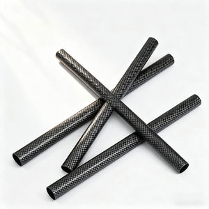 יצרן דושי, צינור מתקפל מסיבי פחמן 25 מ\\\"מ, קנו דה פיברה דה קרבונו, צינור, מוט לכלי PDR - Product Image 1