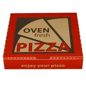 Wholesale Pizza Carton Takeaway Box Custom Pizza Box With Logo 10 12 13 14 16 24 Inch