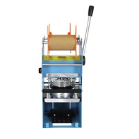 Machine à sceller manuelle compacte pour gobelets de thé au lait, à prix d'usine, avec ruban adhésif plastique