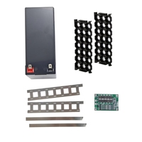 Boîte de rangement pour batterie au lithium 12V 7Ah, ensemble complet comprenant un boîtier vide, une bande en nickel, un BMS 3s 40A et un support de batterie pour vélo électrique