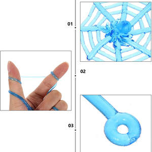 Giocattoli elasticizzati elasticizzati per <span class=keywords><strong>ragnatela</strong></span> appiccicosa novità mani appiccicose ragnatele decorazioni appiccicose di Halloween - Product Image 5
