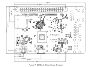 แผงวงจร RK3566สีม่วง Pi Oh Pro Rockchip basedandroid/linux Development เข้ากันได้กับ Raspberry Pi ที่ใช้ในแอปพลิเคชั่น aiot