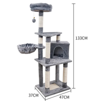 Tour d'arbre à chat de luxe en gros pour usine, grand format, en sisal durable, griffoir et mobilier pour chat