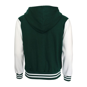 Best Quality Winter Men's Varsity Jacket Customized Colors & Design Stand Collar Hooded Quick Dry Breathable Casual Front Logo - Product Image 3