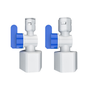 Válvula de bola con rosca interna de 4 puntos, 1/2 pulgada, para purificador de agua, conexión de tubería de PE, conexión rápida - Product Image 3