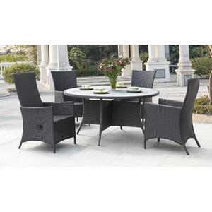 Mobilier de <span class=keywords><strong>salon</strong></span> pour terrasse extérieure Table à manger Chaise et ensemble de sièges pour 4-<span class=keywords><strong>6</strong></span> <span class=keywords><strong>personnes</strong></span> - Product Image 1
