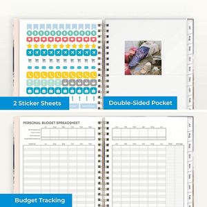 Cuaderno de Espiral con Impresión Personalizada, Diario Personalizado, Agenda, Organizador Diario, Semanal y Mensual, Planificador - Product Image 2