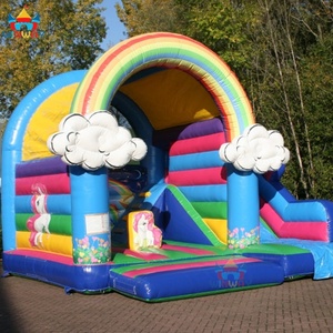 Châteaux gonflables licorne en gros - Structures gonflables en PVC amusantes et sûres avec installation facile, capacité de 5 à 10 enfants - Product Image 1