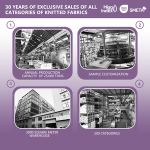 ผ้าถักวิสโคสผสมสแปนเด็กซ์ 40S ลายริบ 2x2 กว้าง 150 ซม. หนัก 230 กรัม/ตร.ม. ผ้าถักยืดได้สำหรับเสื้อผ้าสตรีและชุดกีฬา ปี 2017 # - Product Image 4