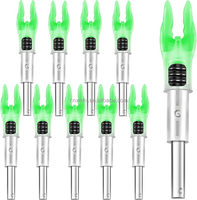 Embouts lumineux LED HT G pour flèches (plastique) - Flèches de tir à l'arc avec activation par cordage de l'arc, lot de 4