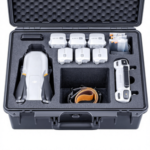 Lyku チタン MA320 防水ケース Air 3s/Air <span class=keywords><strong>3</strong></span> RC2/RC-N3用 バッテリー7個収納可能 広々とした柔軟なスペース [ケースのみ] - Product Image 1