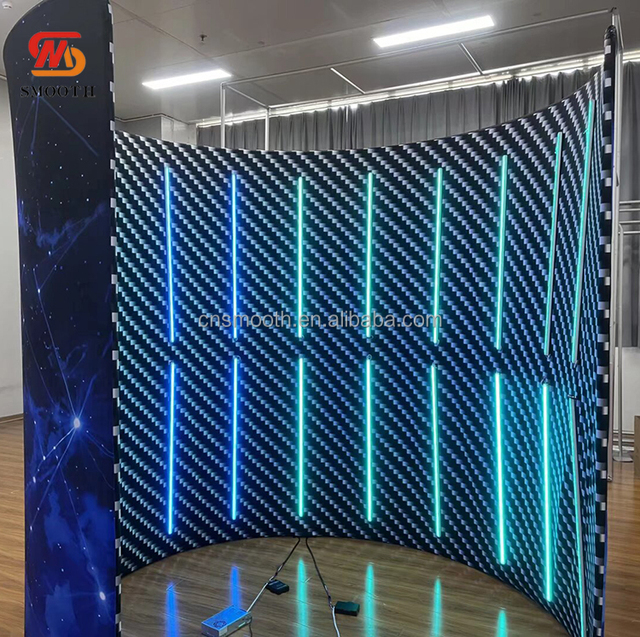 SMOOTH Wedding Event 360 Degree Video Booth Backdrop Aluminum Alloy 360 Photo Booth Enclosure Backdrop for Wedding