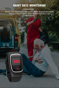 Nh66 SOS GPS thông minh cổ tay người cao tuổi theo dõi sức khỏe đồng hồ phát hiện mùa thu thẻ Sim 2G cao cấp Cảnh báo mùa thu Đồng hồ thông minh - Product Image 3