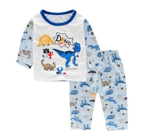 Kids Spiderman Overlord Dinosaur Pattern Sleep Clothes Boys Pajama Sets - Product Image 2