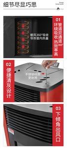 Modern Minimalist Design Freestanding Efficient Radiant Heating Eco-Friendly Bathroom Pellet Combustion <b>Stove</b> 110-120m 11.2KW - Product Image 2