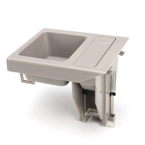Portavasos para coche Bmw Serie 3 E46 con caja de almacenamiento, organizador interior de plástico gris, pieza Stk 0020 02 - Product Image 3
