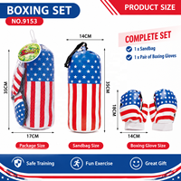 Jouet d'entraînement de boxe pour enfants avec ensemble de sacs de frappe pour des jeux sportifs actifs, des jeux d'introduction et des activités de pratique pour débutants