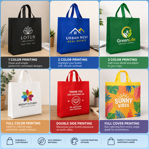 Sac en tissu non tissé laminé, cadeau promotionnel, sac réutilisable en tissu personnalisé, sac écologique, sac de shopping bio, sac en tissu recyclé - Product Image 4