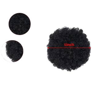 Perruque afro africaine bouclée de 10 cm en soie haute température pour femmes, style de cheveux mélangés 1 - Product Image 5