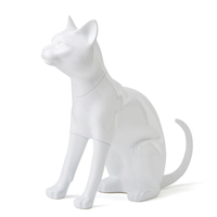 Présentoir de magasin d'animaux en fibre de verre, support complet pour Mannequin de chat en solde