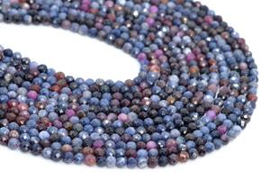 <span class=keywords><strong>Ruby</strong></span> Sapphire Hạt Hạng AA Chính Hãng Đá Quý Tự Nhiên Đầy Đủ Strand Mặt Vòng Lỏng Hạt - Product Image 3