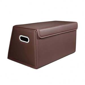Custom Interior <b>Folding</b> Leather Fur <b>Storage</b> <b>Box</b> for Car Trunk Oxford Material Smell Proof Protective Auto Car Application - Product Image 3