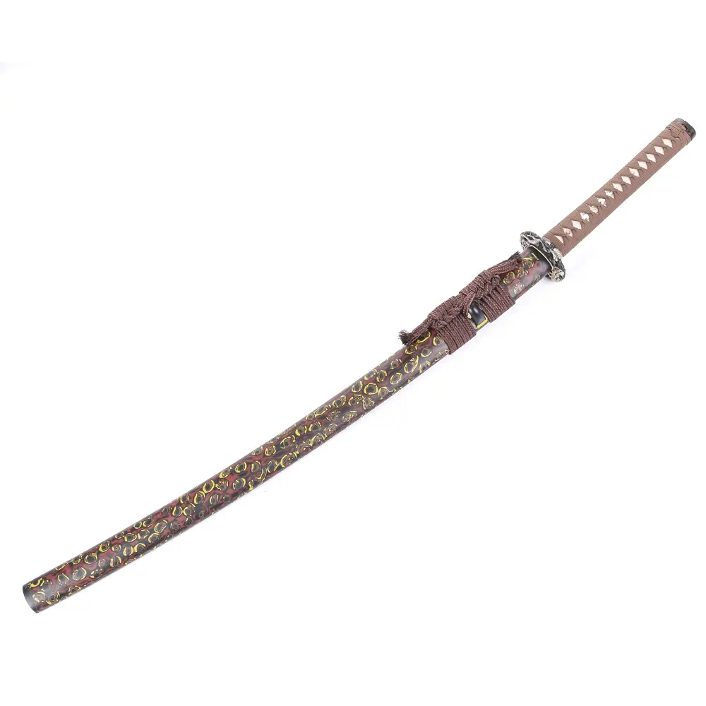 Pedang mainan Tang penuh pedang China buatan tangan perak kualitas tinggi untuk latihan