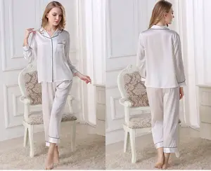 Reine Seide OEKO-Tex100 Luxus Frauen Seide Nachthemd | Silk Pyjamas Set