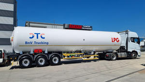 Semi-remorque de transport de GPL de 60 m3, capacité de 28,5 tonnes, citerne à gaz de pétrole liquéfié certifiée ASME AD2000, camion de livraison - Product Image 2