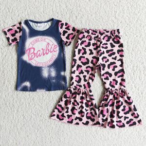 Conjunto de Manga Corta con Estampado de Leopardo Rosa Bailie de Moda - Product Image 1