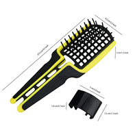 Brosse multifonctionnelle à coussin d'air creux pour cheveux bouclés, soin capillaire, massage, brosse lissante pour étudiants, brosse sèche-cheveux