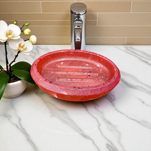 Portasapone ovale in resina - Product Image 3