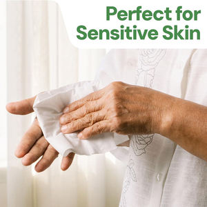 Lingettes humides jetables personnalisables avec logo, non alcoolisées, non lavables, pour patients adultes, pour le lit et le bain, écologiques, antibactériennes, jetables dans les toilettes - Product Image 5